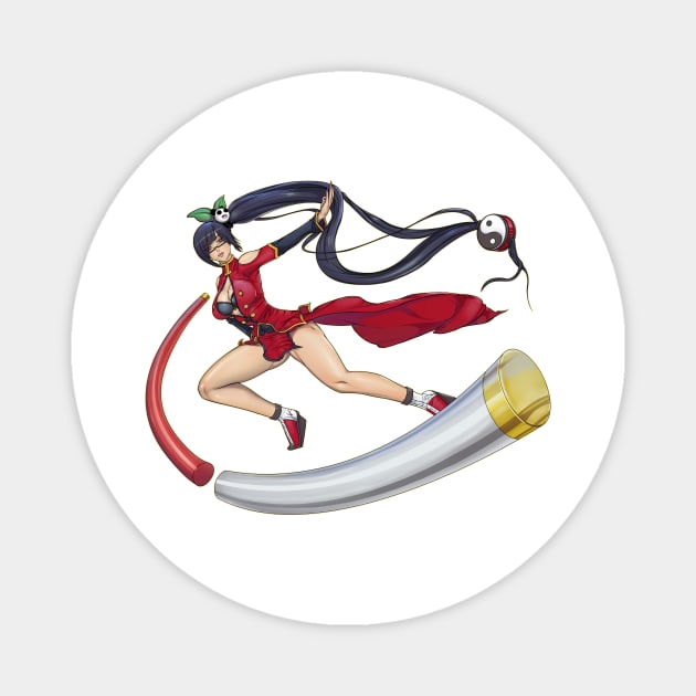 Litchi Faye Ling Magnet by RFillustrations